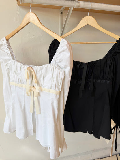 Koredoko The Peignoir Top in White