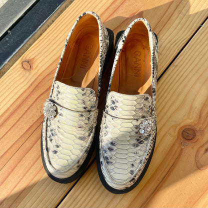 Ganni Jewel Loafers (Sz 38)