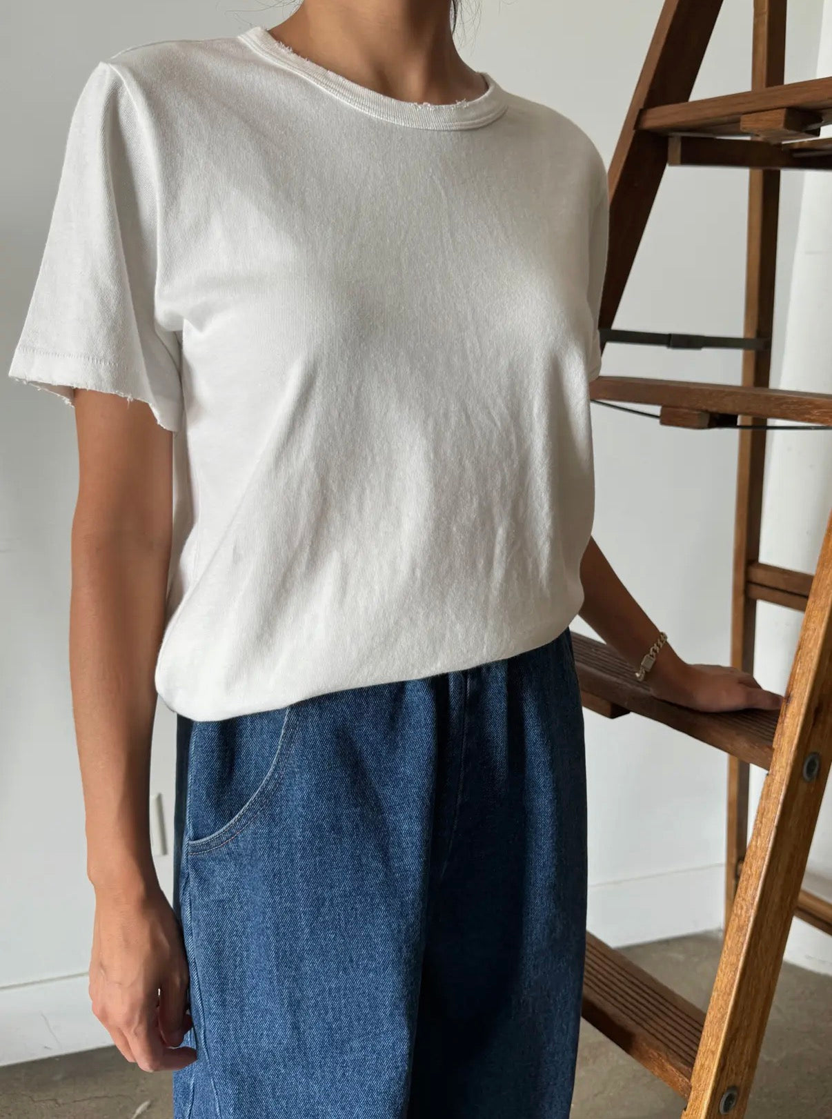 Le Bon Shoppe Vintage Boy Tee in White