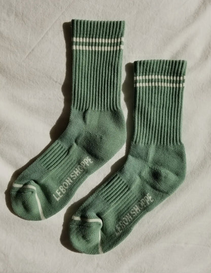 Le Bon Shoppe Boyfriend Socks in Moss