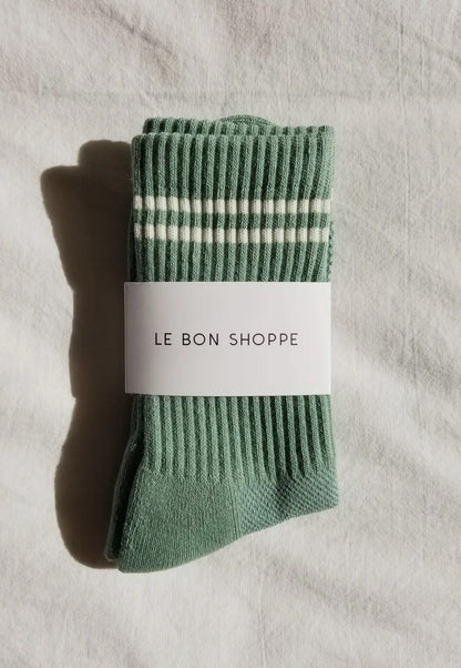 Le Bon Shoppe Boyfriend Socks in Moss