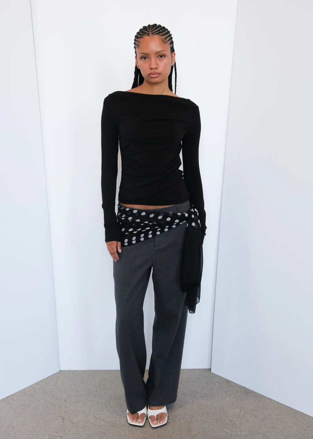Geel Drew Top in Black