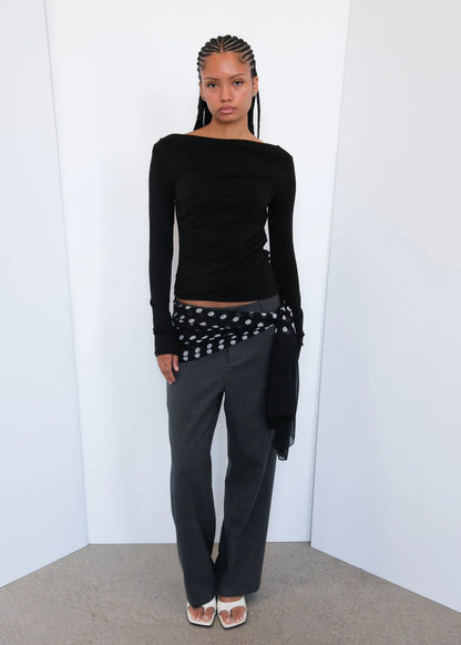 Geel Drew Top in Black