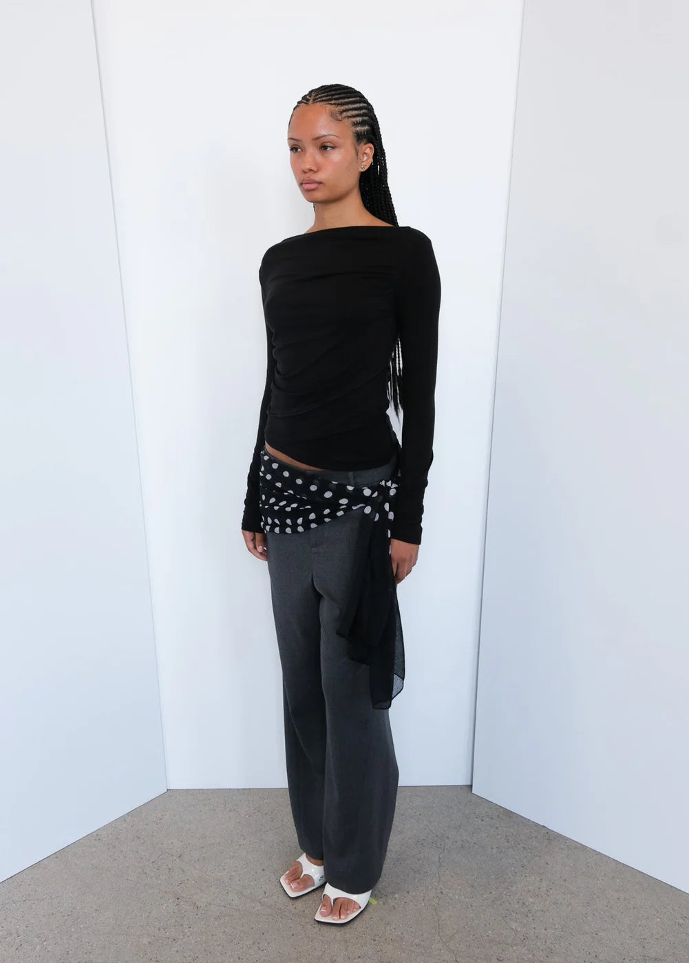 Geel Drew Top in Black