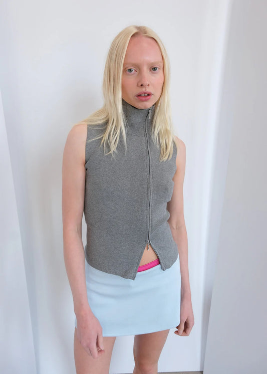 Geel Blake Vest in Heather Grey
