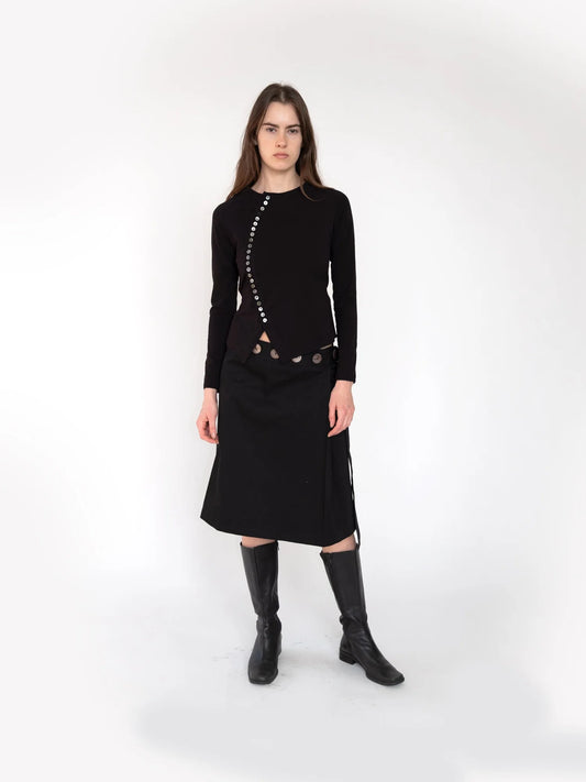 Lovethanks Button Skirt