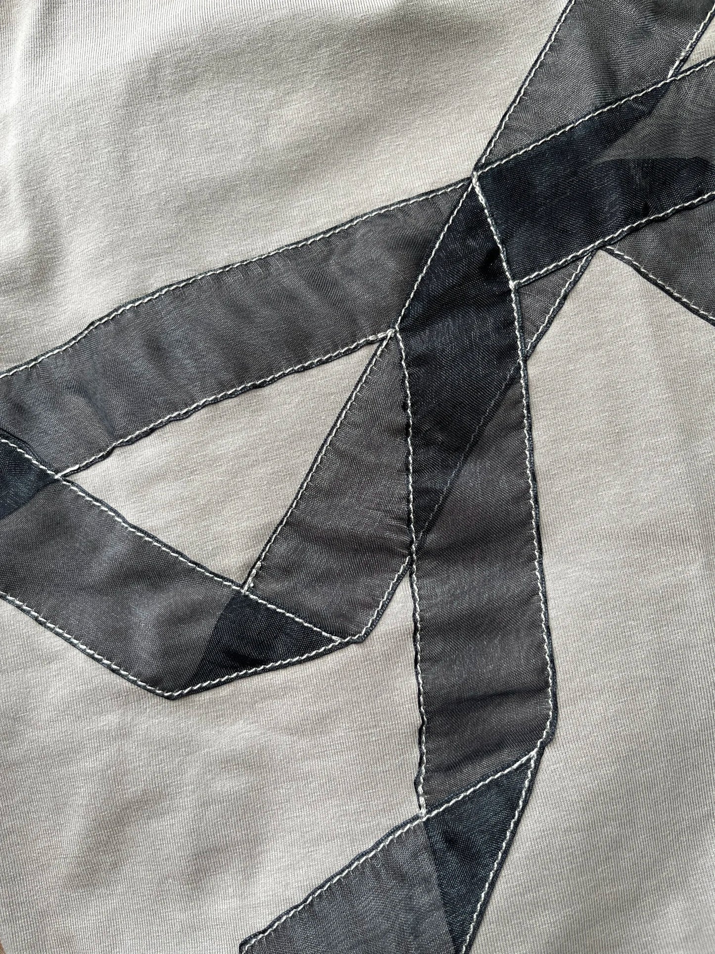 Lovethanks Ribbon Tank in Grey
