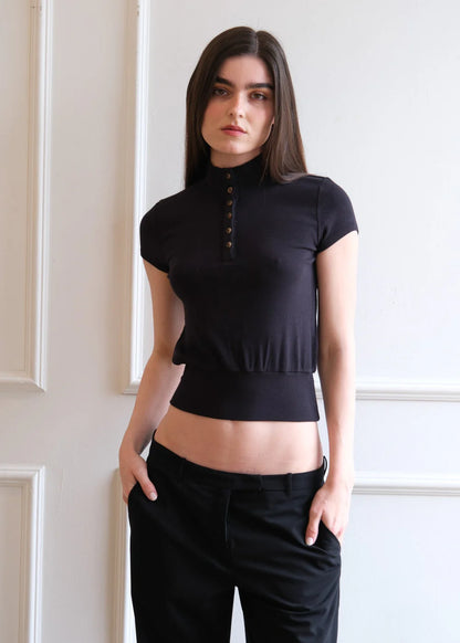 Geel Jasper Tee in Onyx