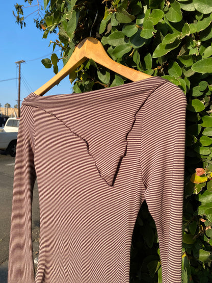 Flore de Sermet Asymmetric Top in Brown