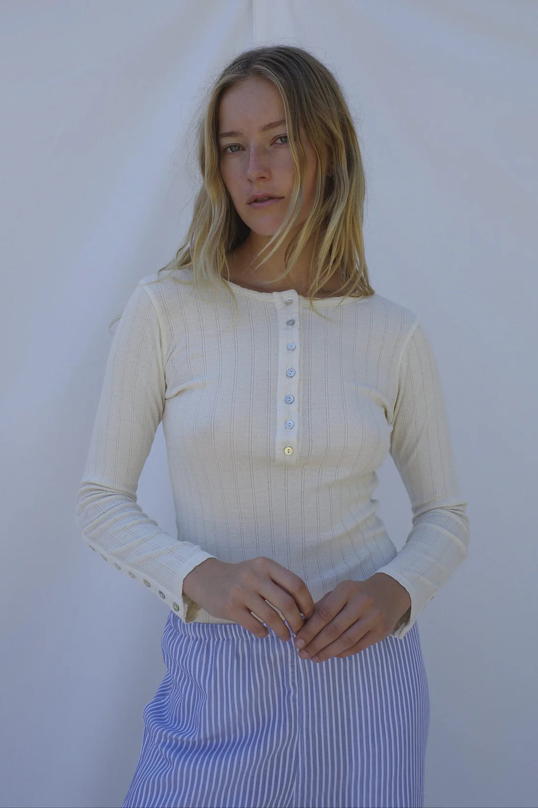 Emma Rothkopf Pointelle Henley (S)