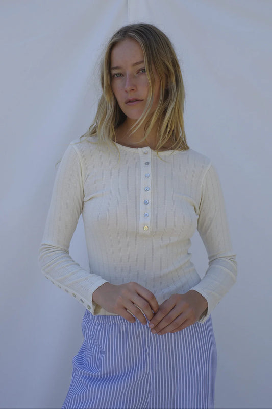 Emma Rothkopf Pointelle Henley (S)
