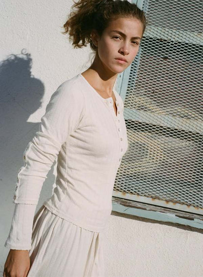 Emma Rothkopf Pointelle Henley (S)