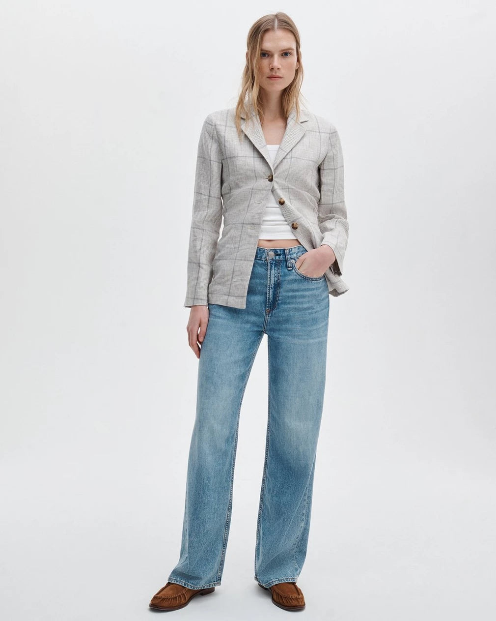 Rag & Bone Logan Wide-Leg Jeans (Sz 31)