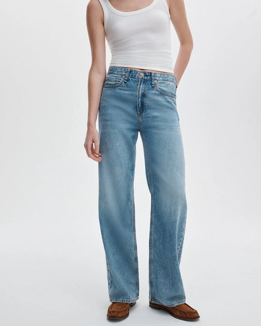 Rag & Bone Logan Wide-Leg Jeans (Sz 31)