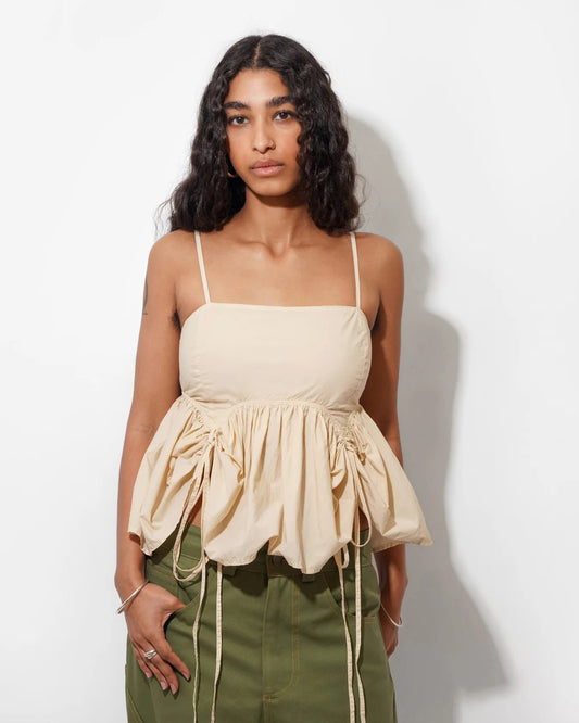 Ella Mae Butterfly Blouse in Coffee