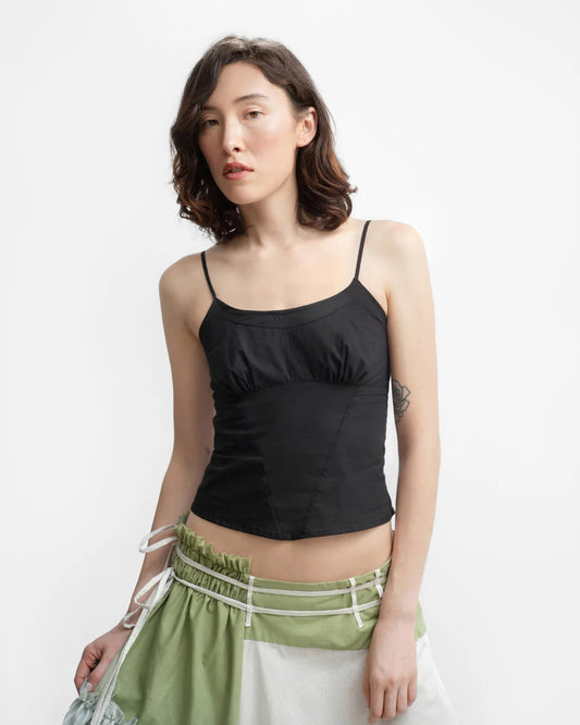 Ella Mae Pearl Camisole in Charcoal