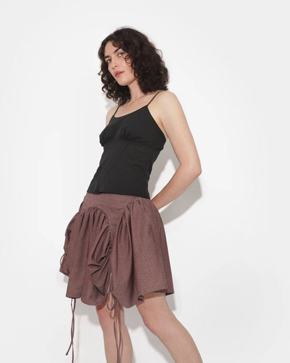 Ella Mae Pearl Camisole in Charcoal