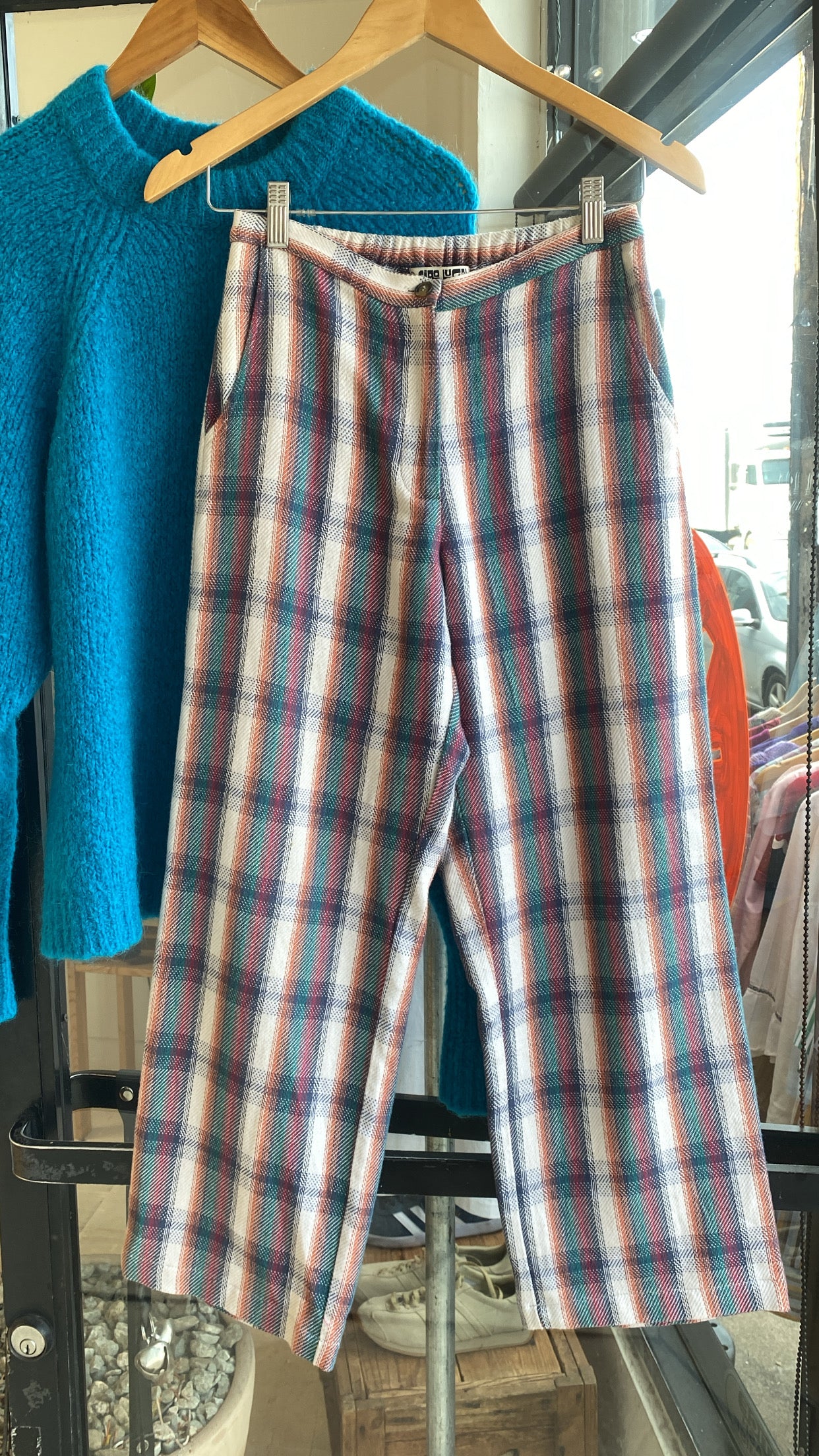 Ciao Lucia Pietro Pant in Plaid (XS)