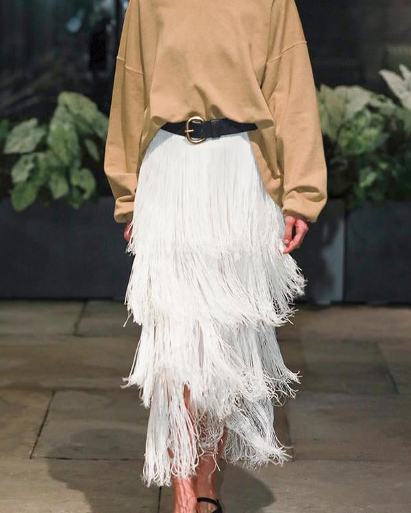 Rachel Comey Gyre Fringe Skirt (Sz 6)