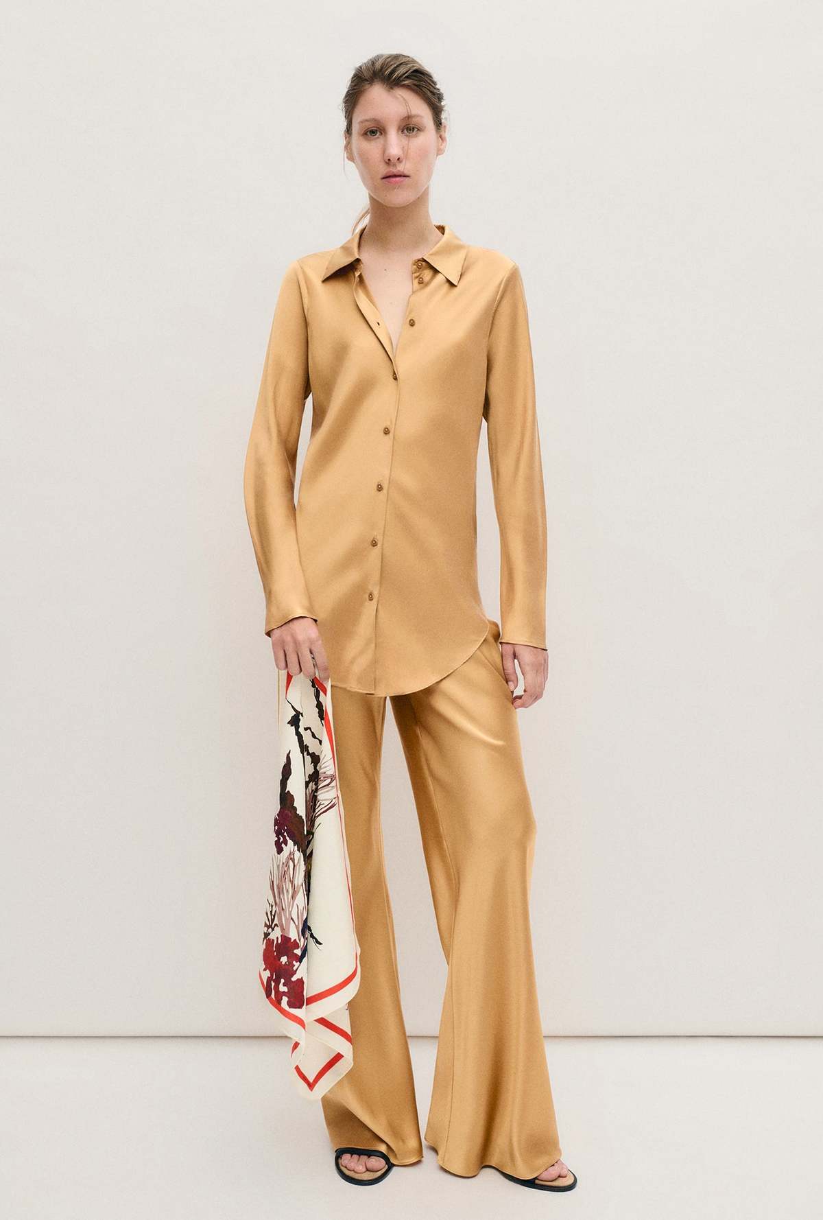 Silk Laundry Bias Pants (M)