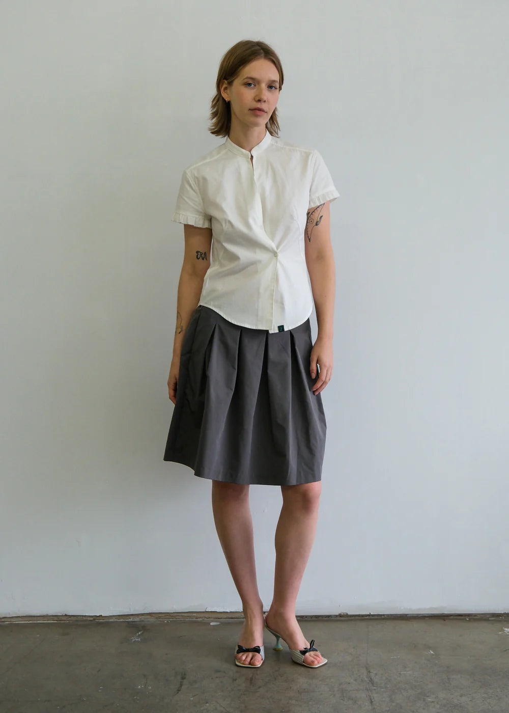 Geel Lewis Blouse in White