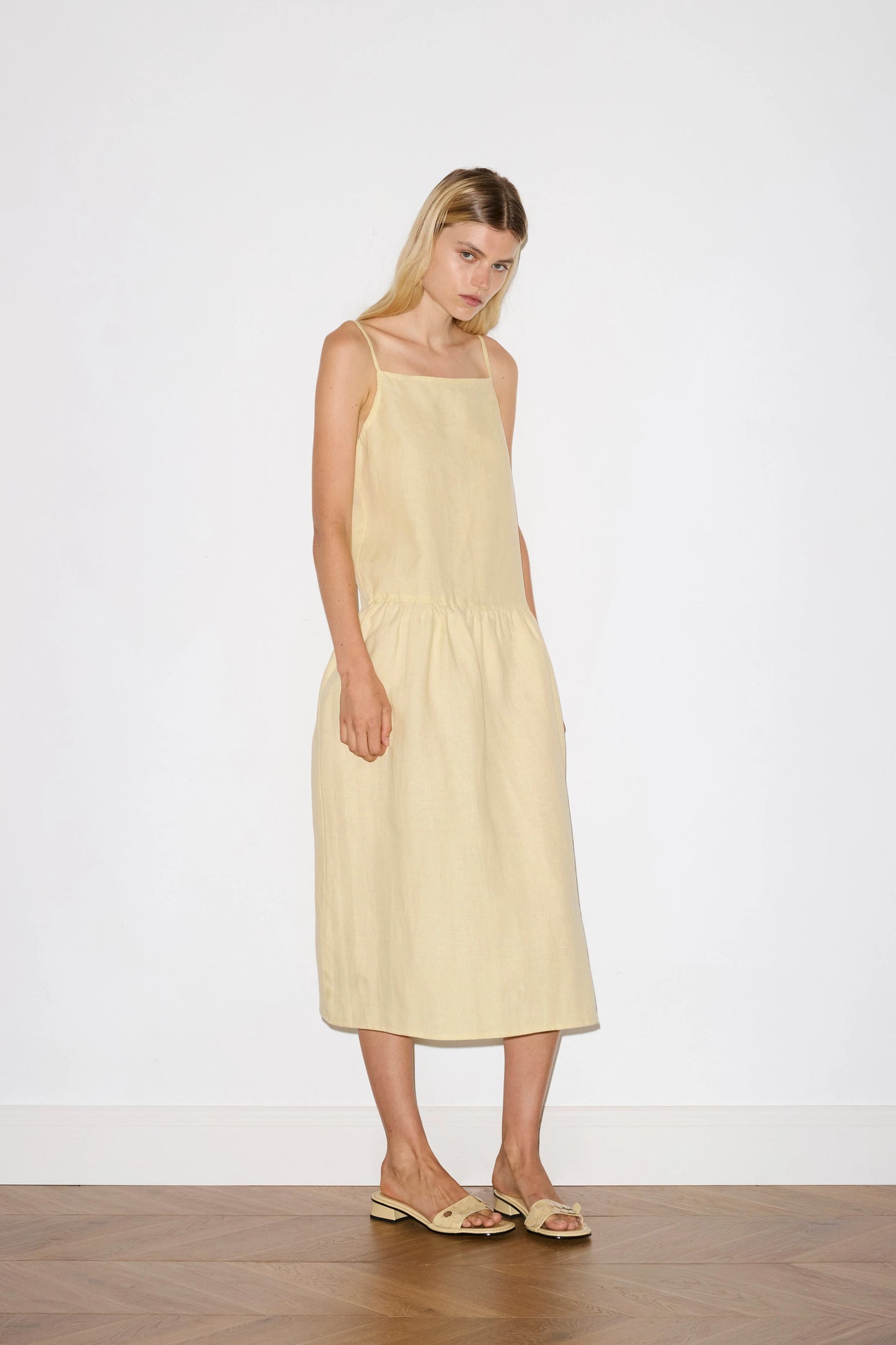 Deiji Studios Gathered Halter Dress (S)