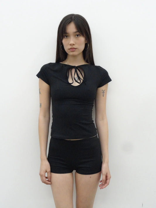 CAMPBELL&KRAMER Cleo Keyhole Top in Midnight