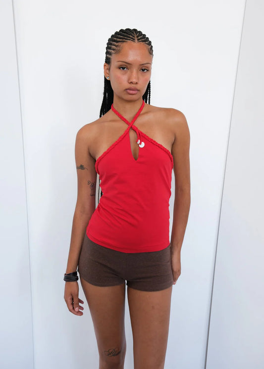 Geel Carly Top in Punch