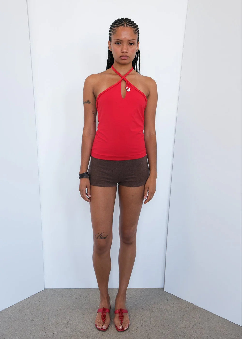 Geel Carly Top in Punch