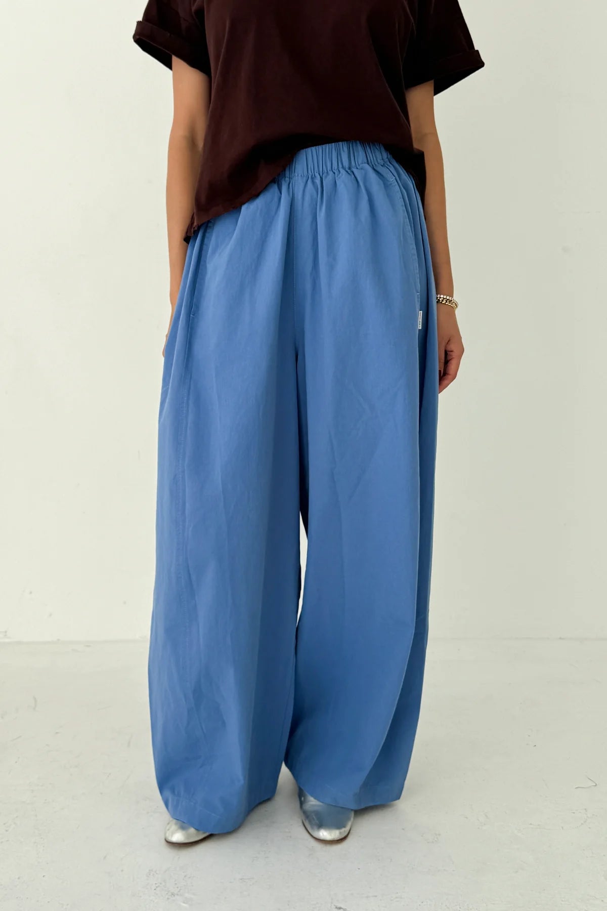 Le Bon Shoppe Parachute Pants in Slate Blue