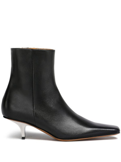 Marni Nappa Leather Heeled Ankle Boot (Sz 38)
