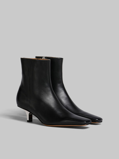 Marni Nappa Leather Heeled Ankle Boot (Sz 38)