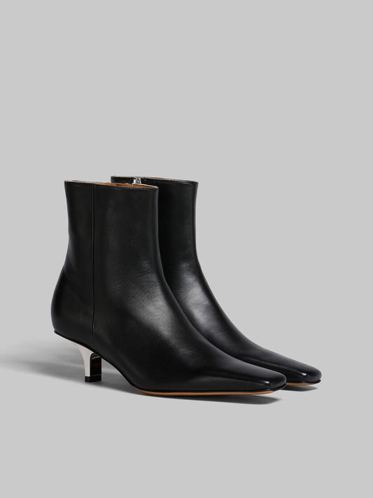 Marni Nappa Leather Heeled Ankle Boot (Sz 38)