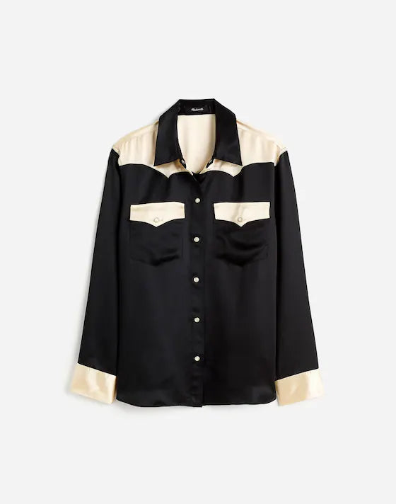Alexa Chung for Madewell Satin Shirt (L)
