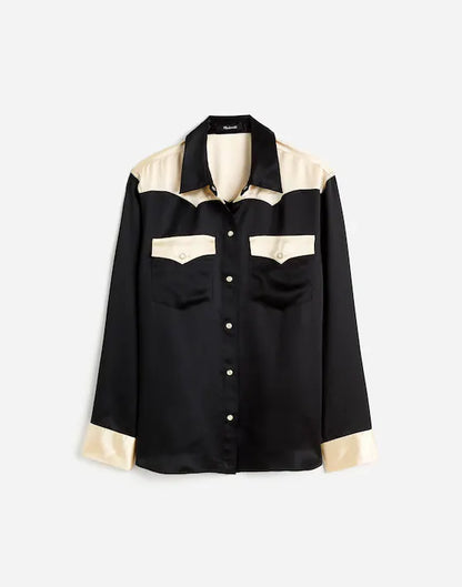 Alexa Chung for Madewell Satin Shirt (L)
