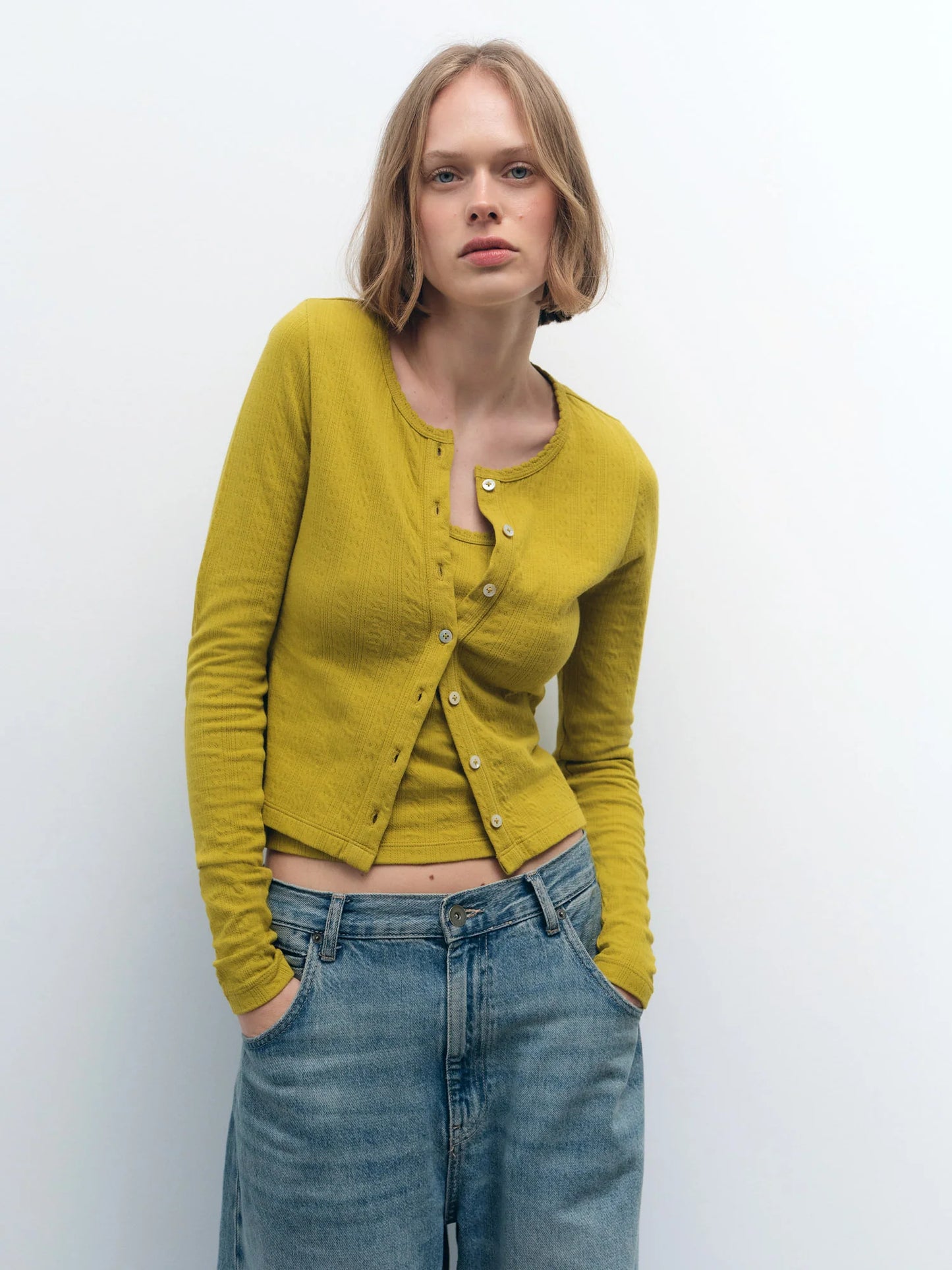 MATE Pointelle Cardigan (M)