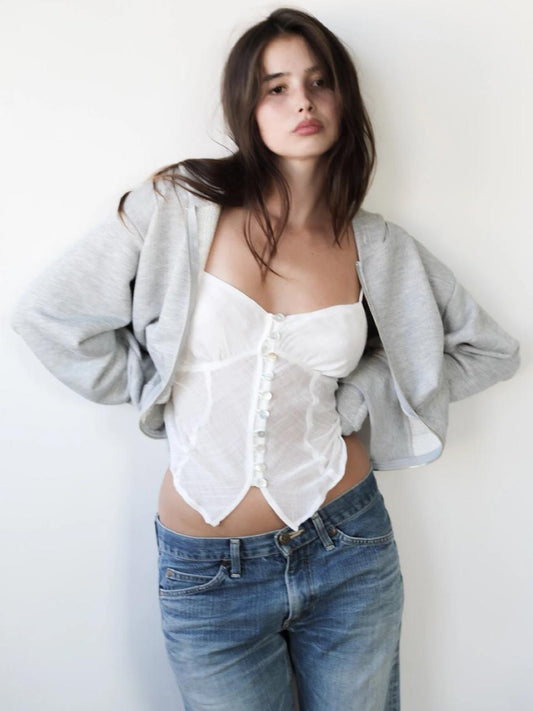 Charlie Beads Pearl Tank Top (XS)