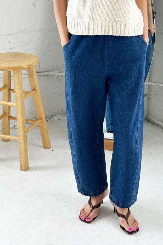 Le Bon Shoppe Arc Pants in Blue Denim