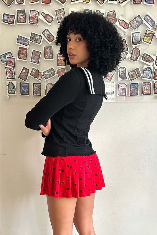 Blondita Janis Sailor Cardigan Noir