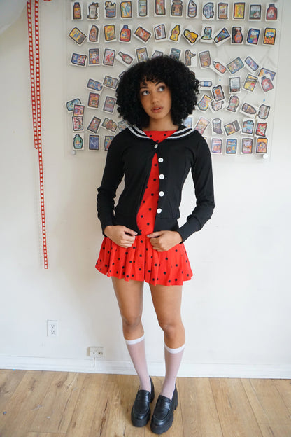 Blondita Janis Sailor Cardigan Noir