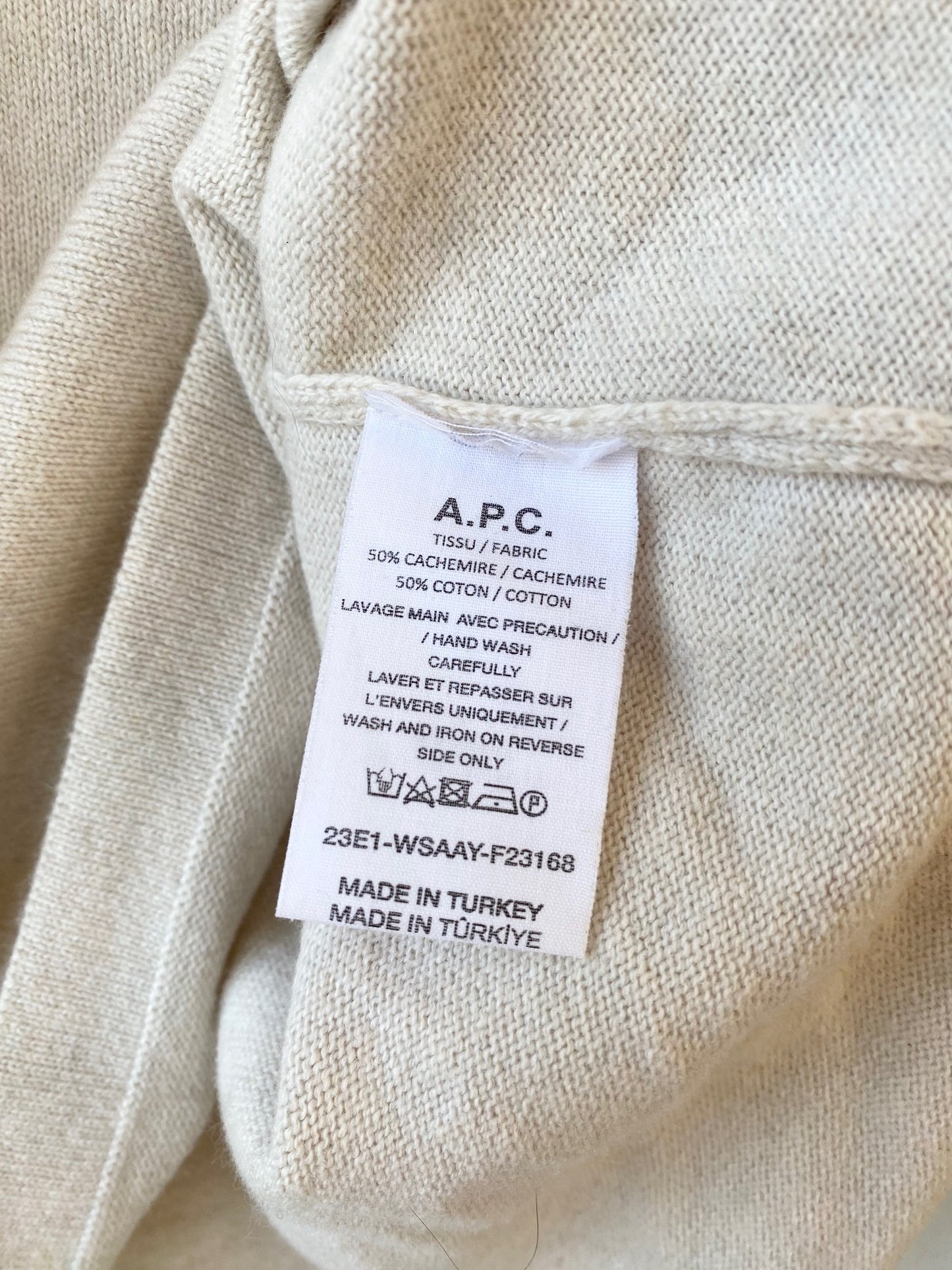 APC Cashmere/Cotton Sweater (S)