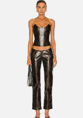 Miaou Rex Pant in Forest Python